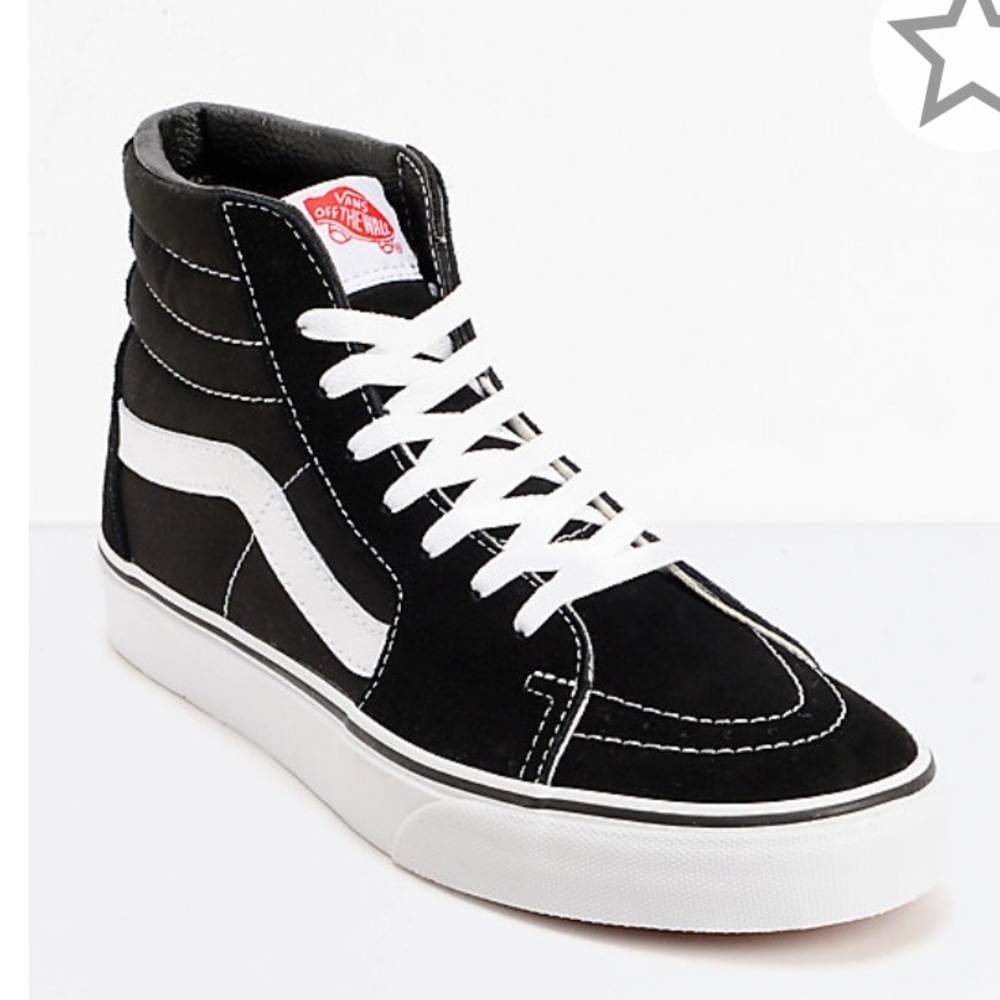 Lightly worn kids black vans